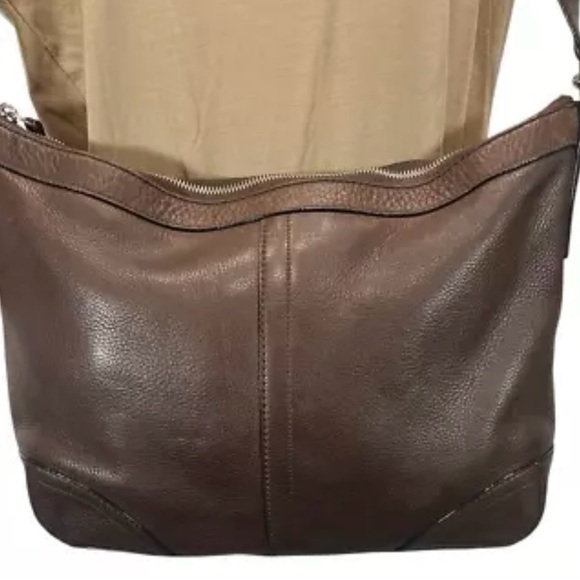 Coach Bleecker Felicia Pebbled Brown Leather C0882-F12323 - Picture 2 of 12